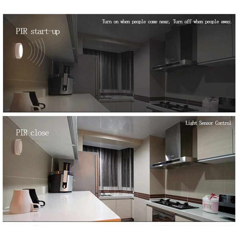 LemonBest Магнитная ночной Светильник инфракрасный ИК яркий движения Сенсор