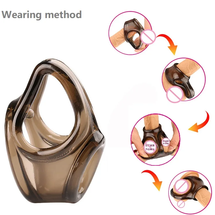 Силиконовое кольцо для пениса Увеличьте Мужские t презервативы интима пенис