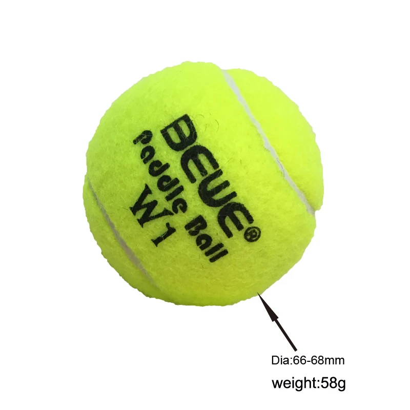 W1 Горячая 45% шерсть ITF одобрено весло мяч Padel