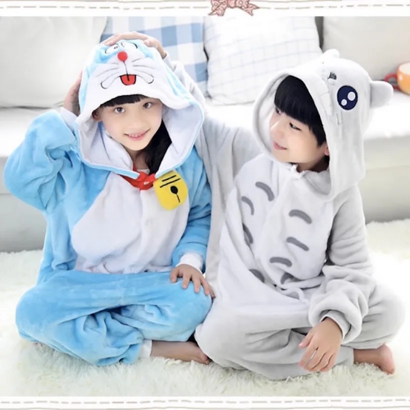 Пижама фланелевая в виде животных для мальчиков и девочек|kids animal pajamas|costume cartooncosplay