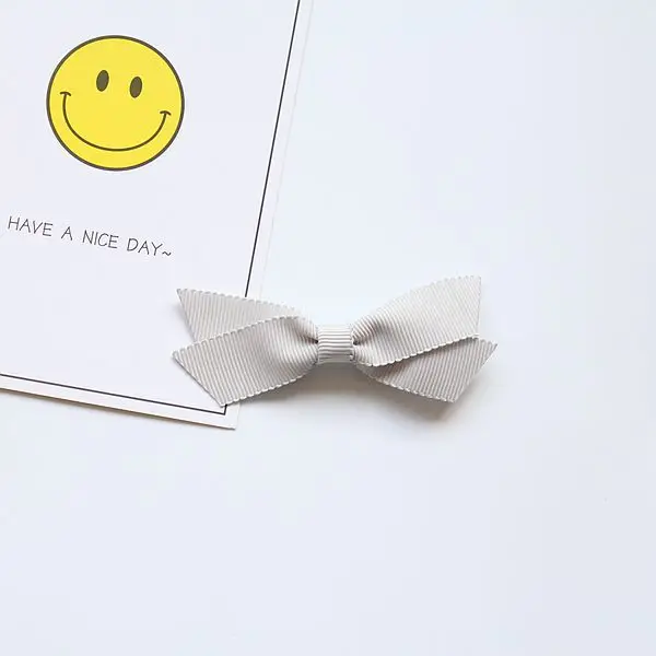 Бутик 15 шт. модные милые однотонные заколки с бантом Мини для волос принцесса