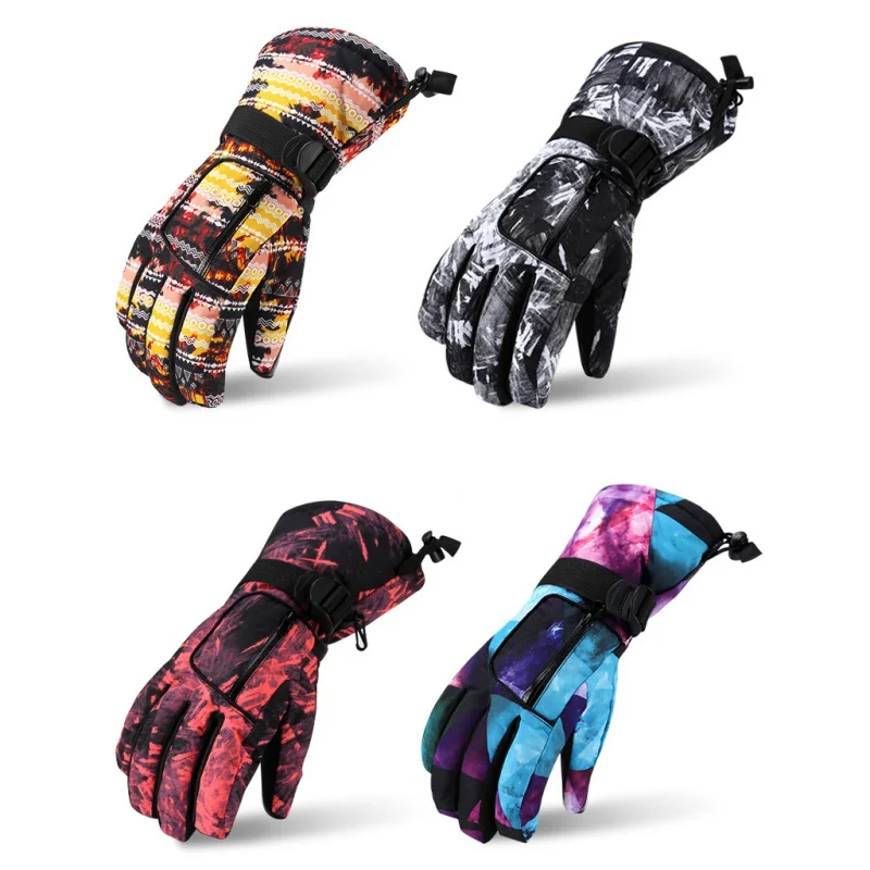 Men women Winter Warm Snowboarding Ski Gloves Kids Snow Mittens Waterproof Skiing snowmobile gloves | Спорт и развлечения