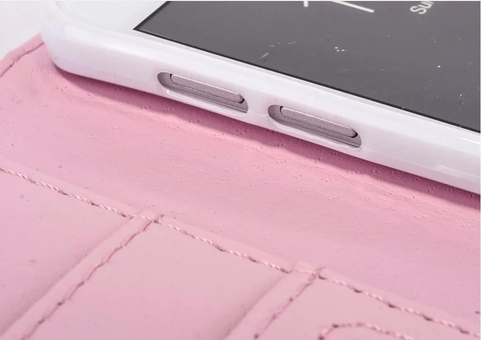 Чехол для телефона с кристаллами и подвеской для iPhone 6, 7, 8, 6 s Plus, флип-кошелек, кожаный чехол, чехол для samsung Galaxy S6 Edge Plus, чехол