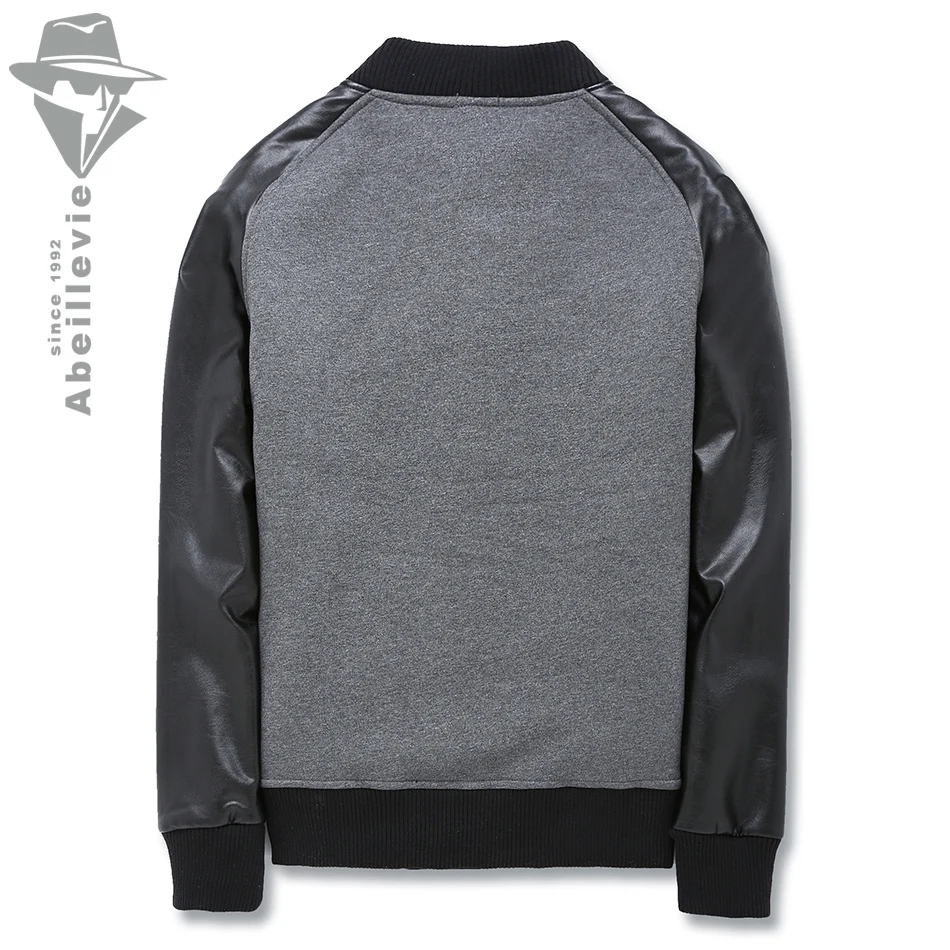 Abeillevie Мода Новый Хлопок Руно мужская Бейсбол Куртки Сексуальная Повседневная