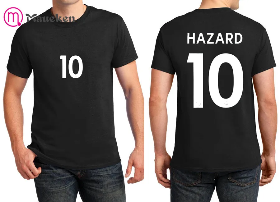 Мужская футболка с коротким рукавом и круглым вырезом EDEN HAZARD 100% хлопок W19032208 |