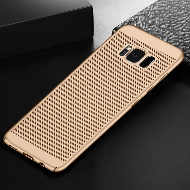 Gold Чехол для samsung Galaxy S6, S7 edge, S8 Plus, J5, A3, A5, A7, защита экрана, чехол - Цвет: Gold