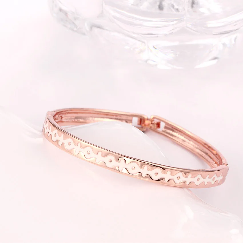 Ancient Words Bangle Rose Gold Color Wrist Bracelet Cuff Love Bracelets &amp Bangles Party Jewelry Decor wedding Gift For Women | Украшения