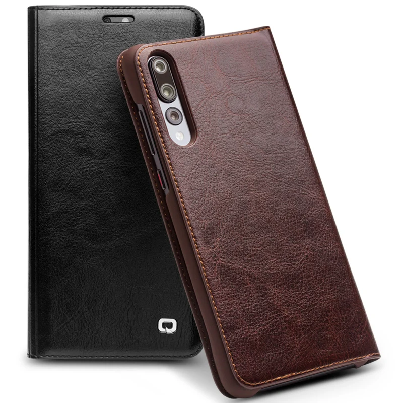 Luxury Flip Genuine Leather Phone Cover for Huawei P20 Pro Fashion Business Wallet Card Slot Shell Case | Мобильные телефоны и