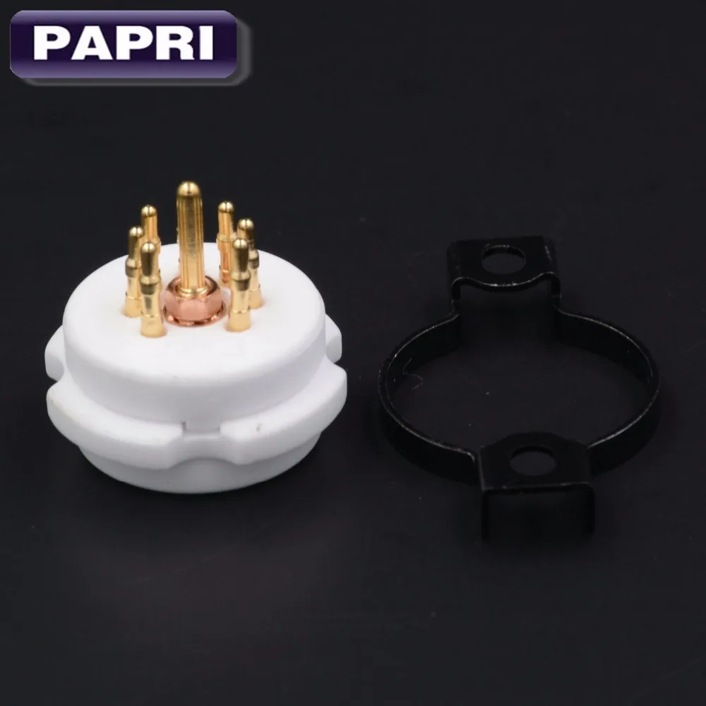 2 шт. высококачественные керамические 7 контактные трубчатые розетки латунный