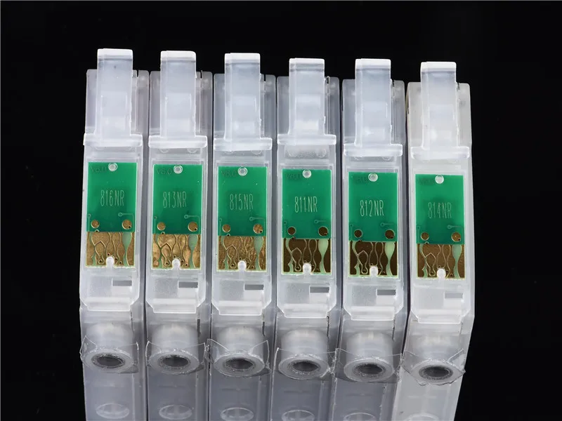 T0811-T0816 Refillable патрон чернил для принтера Epson R295 фото 1430 W RX590 | Компьютеры и офис