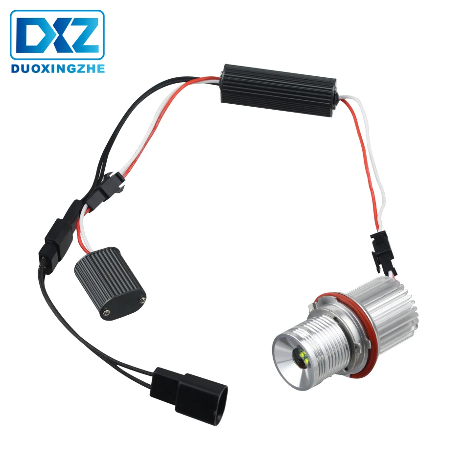 DXZ 2 шт. для BMW Angel Eyes 2*20 Вт 40 CREE светодиодные чипы белый E65 E87 E39 E60 E61 | Автомобили и