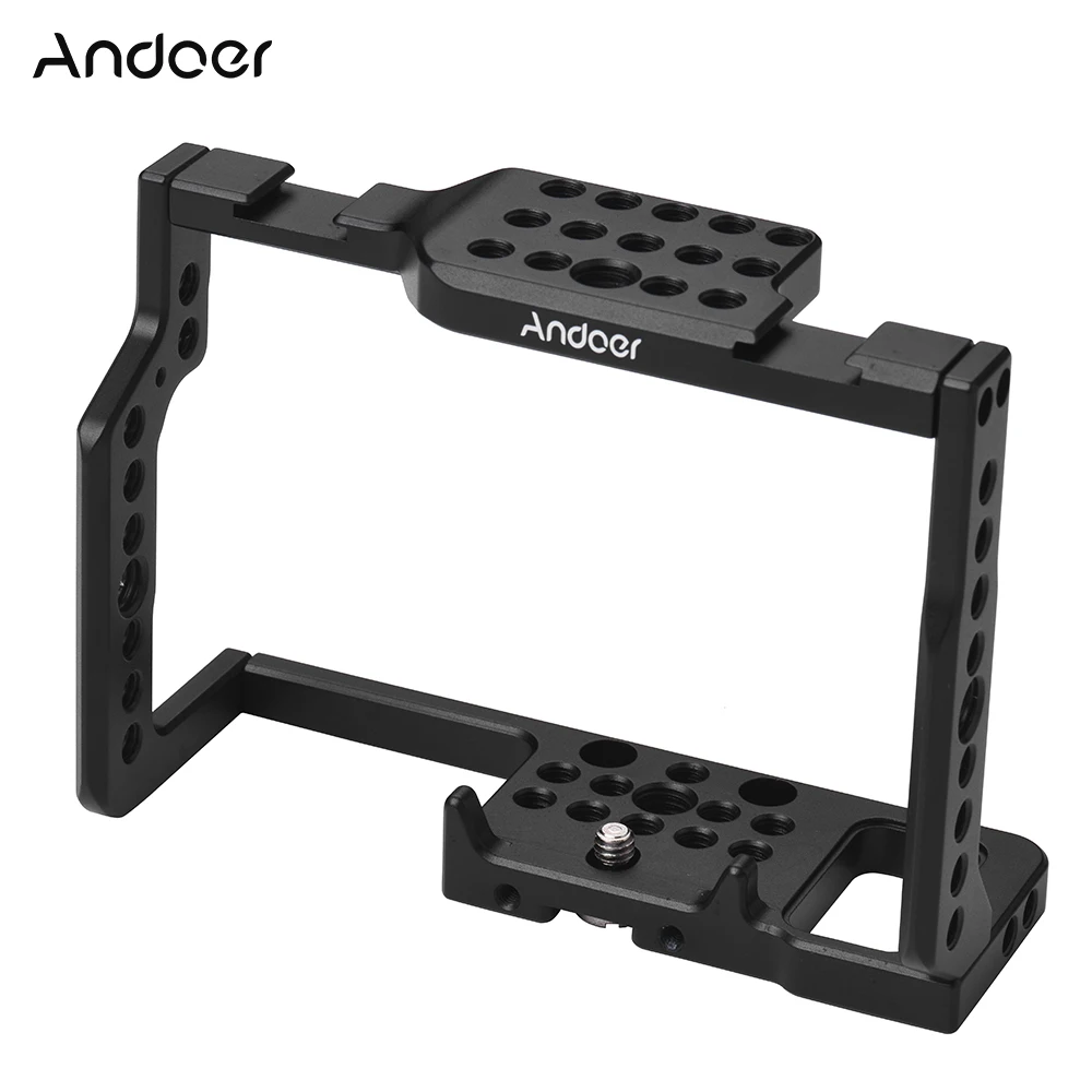 Клетка для камеры Andoer G85 с множеством монтажных отверстий 1/4 &quotи 3/8&quot 2 гнезда