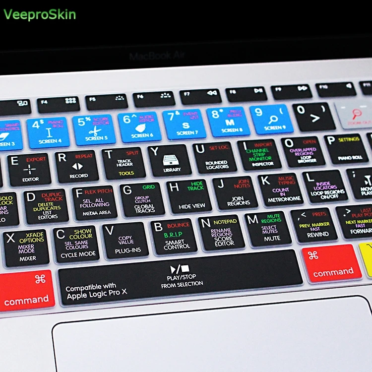 Для Apple Macbook новейший Air 13 &quot2018 выпуск A1932 Logic X Pro ярлыки силиконовый чехол для