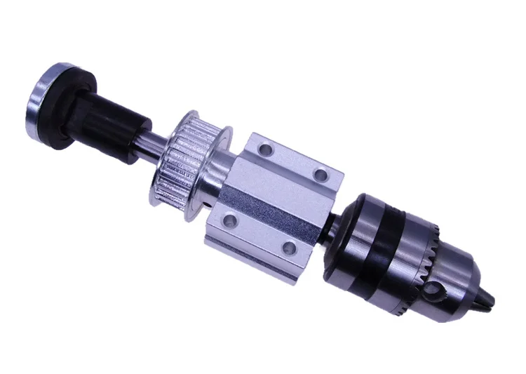

High Precision Unpowered Spindle Assembly Spindle Assembly Mini Hand Drill DIY Drill Shaft with B12 Drill Chuck+M10 Sleeve