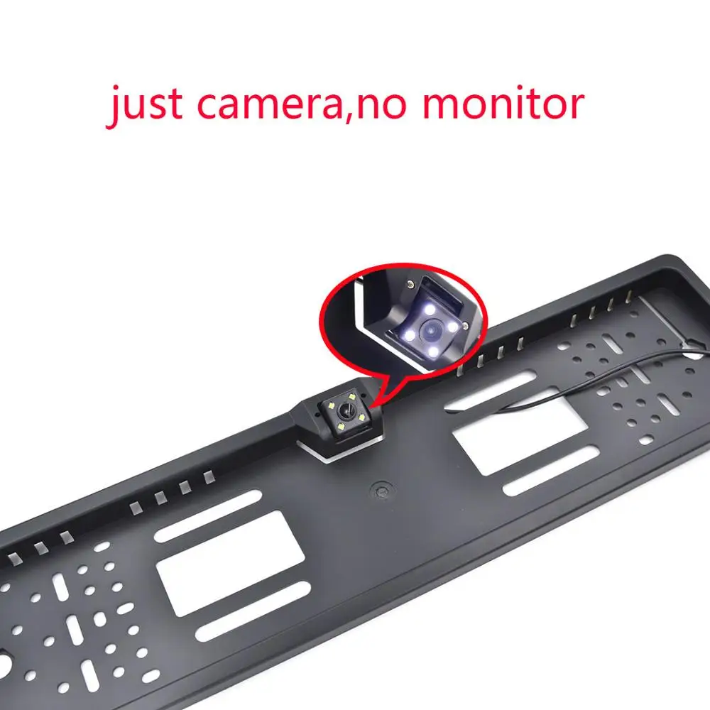 Оранжевый 4," TFT lcd Автомобильный монитор, помощь при парковке, Европейская Рамка номерного знака, камера заднего вида, Автомобильный дисплей, монитор для авто - Название цвета: Оранжевый