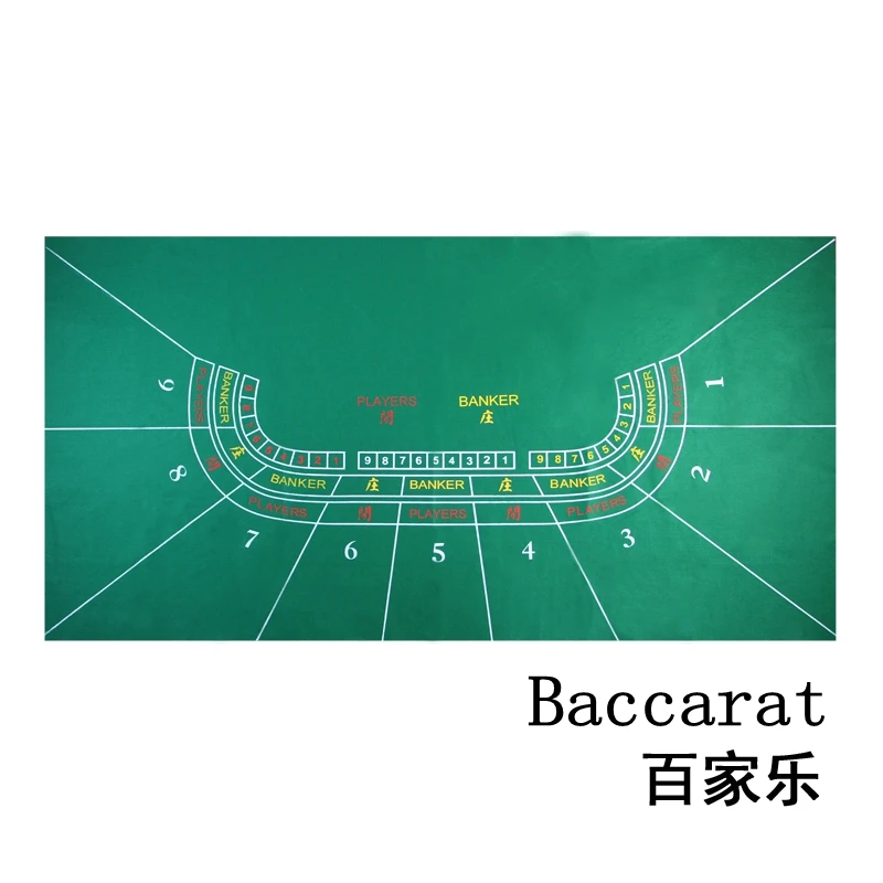 Новинка Двусторонняя 178*90 см Baccarat Poker Set Fichas Poker Texas Hold'em Poker настольная ткань Fietro войлочная доска