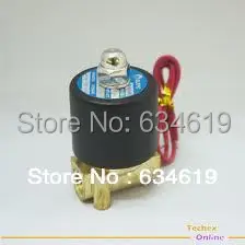 Электрический латунный Соленоидный клапан постоянного тока 1/4 &quot