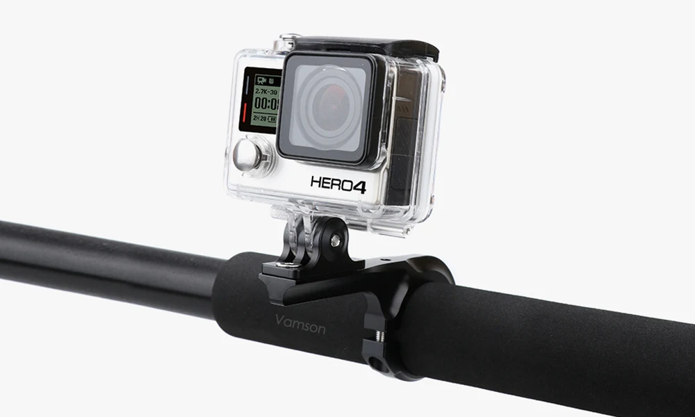 Vamson для gopro XiaoYI SJ Осмо камера аксессуары Алюминиевый сплав двойной руль Бар Велосипедный руль удлинитель Bracket-VP502