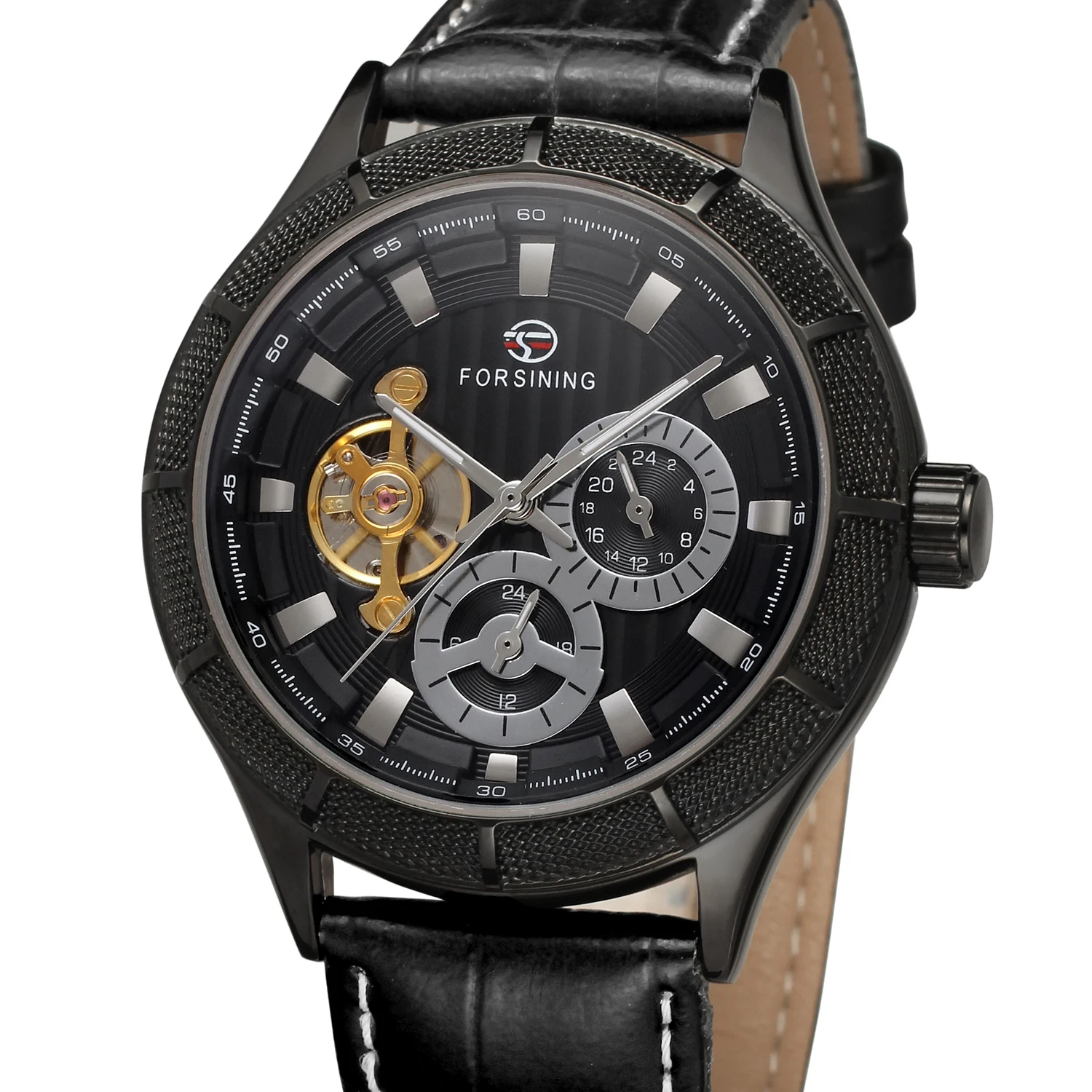 2019 Forsining Лидирующий бренд Для мужчин автоматические часы Tourbillon механические с