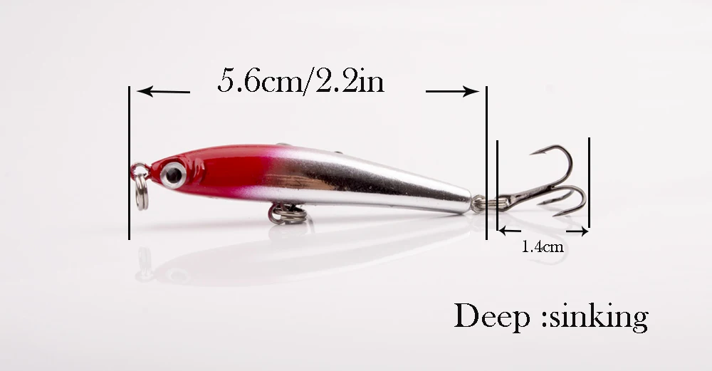 1 шт. приманка для рыбалки карандаш набор Pesca искусственные 5,6 см 3,5 г мини жесткие приманки карандашные приманки рыба воблер Карп рыболовные снасти
