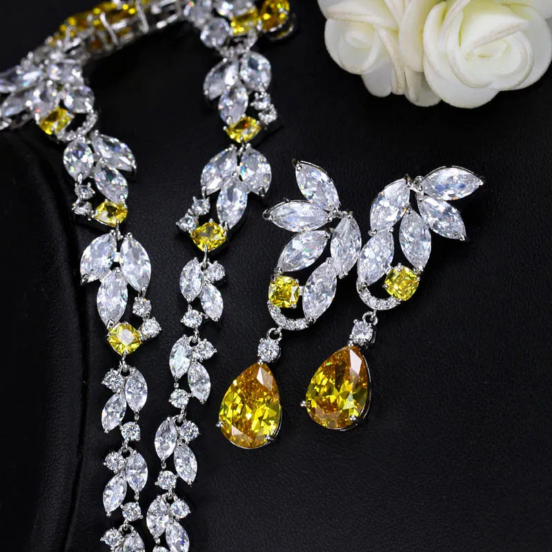 Роскошные африканские женские свадебные ювелирные изделия Pera подарок жёлтый