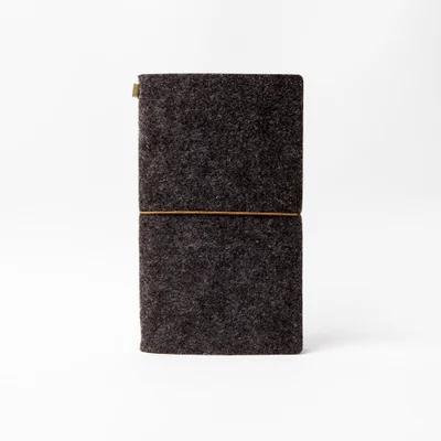 

notepad strap type pocket portable diary travel journal wool cover spiral vintage soft copybook organizer planner