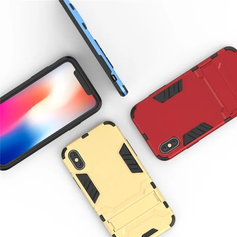 Армированный защитный чехол для iphone XS MAX XR X Противоударная подставка силиконовая