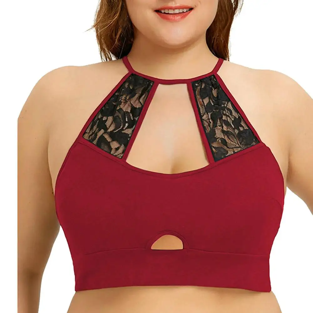Летнее платье плюс Размеры 5XL женские короткие топы Летняя блузка с вырезами безрукавки однотонные с лямками на шее Рубашки с коротким рукавом женский Haut Femme BB4