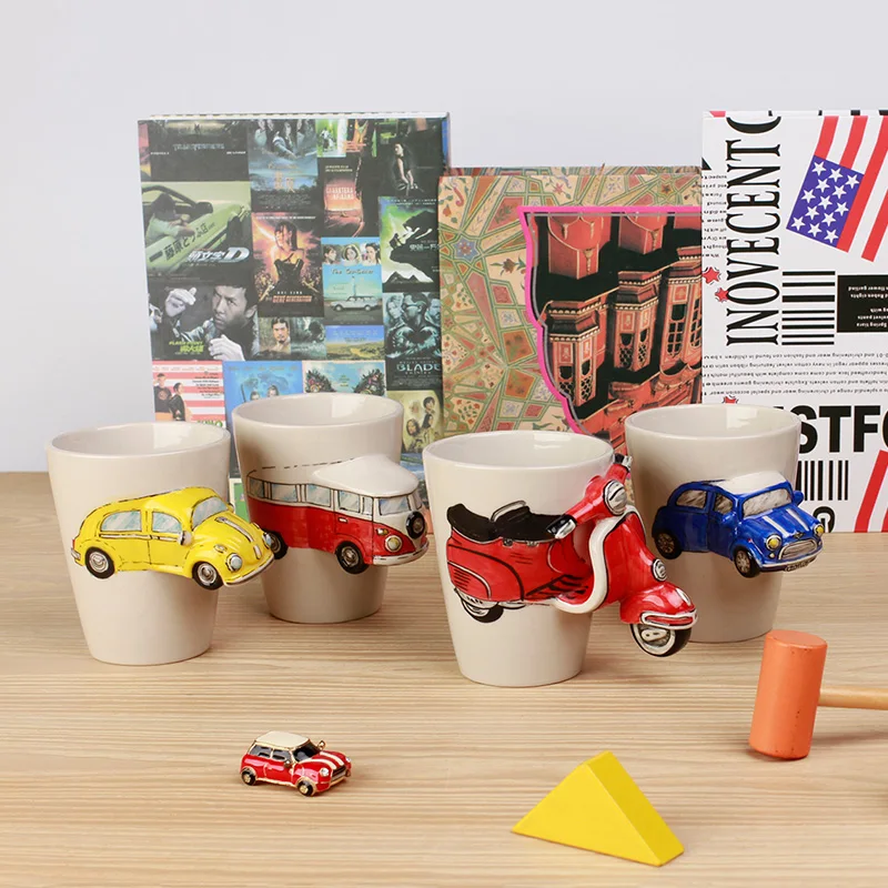 Уникальный творческий керамические 3D автомобиль автобус мотоцикл моделирование