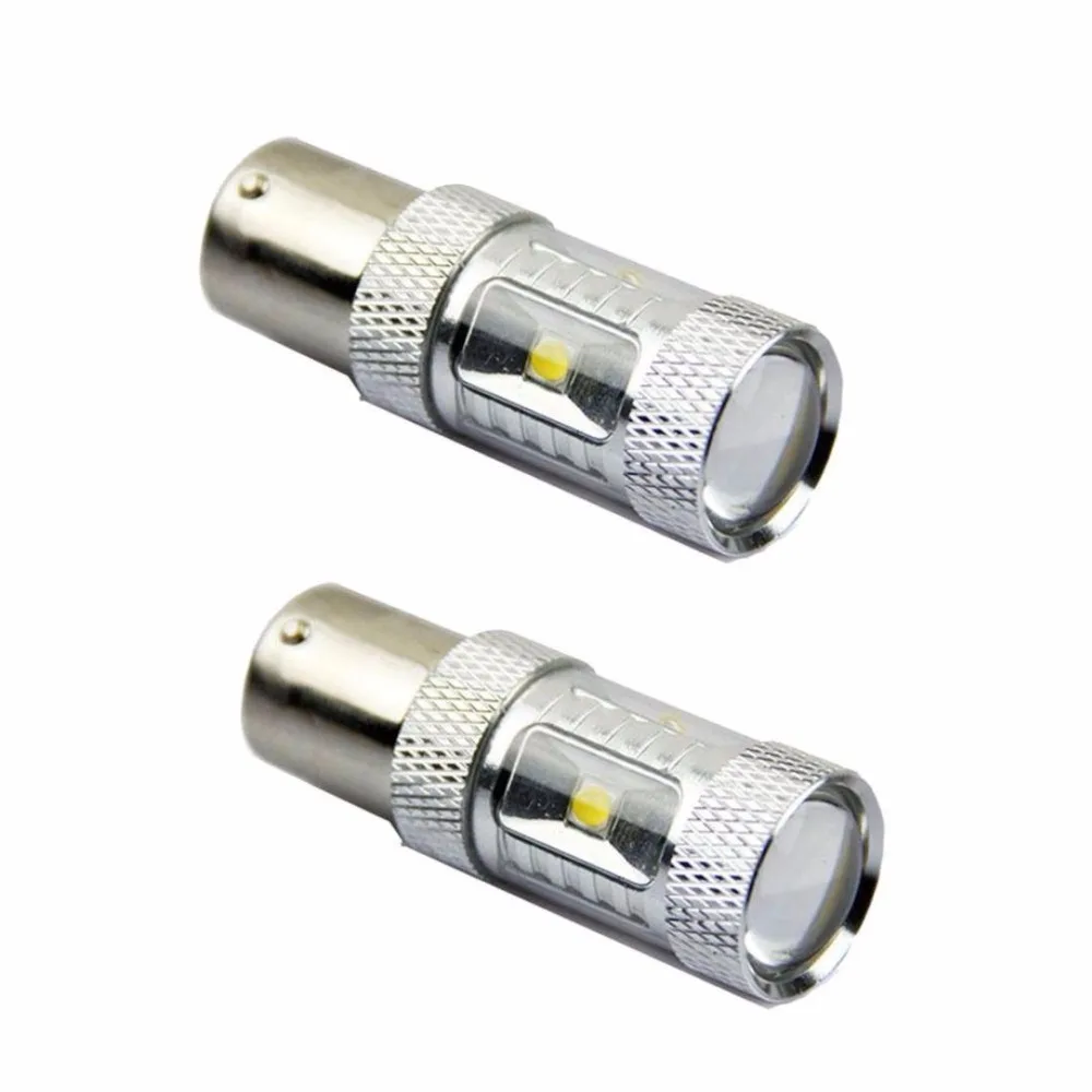 

2Pcs Top Quality!!! Extremely Bright Max 30W Canbus Error Free 1156 1141 1073 7506 Cree Chips LED Car Bulbs White