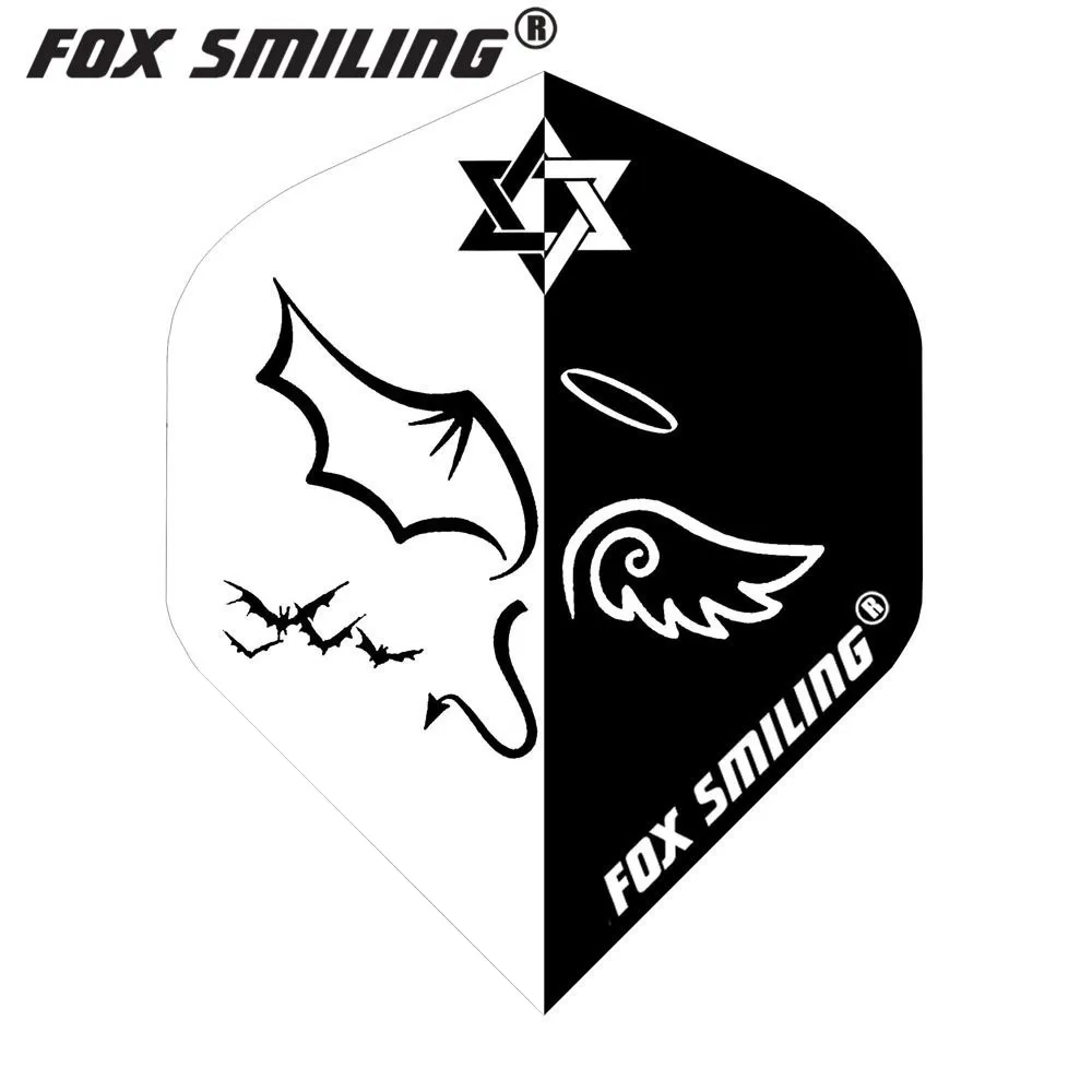 Fox Smiling 30 шт. дротика ПОЛЕТЫ Дартс из ПЭТ полеты профессиональные аксессуары для игры в дартс дардо перо Листья