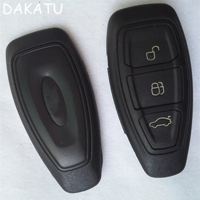DAKATU 3 кнопки умный пульт дистанционного ключа автомобиля оболочки для Ford Focus C-Max Mondeo Kuga Fiesta с вставным лезвием чехол для ключа автомобиля