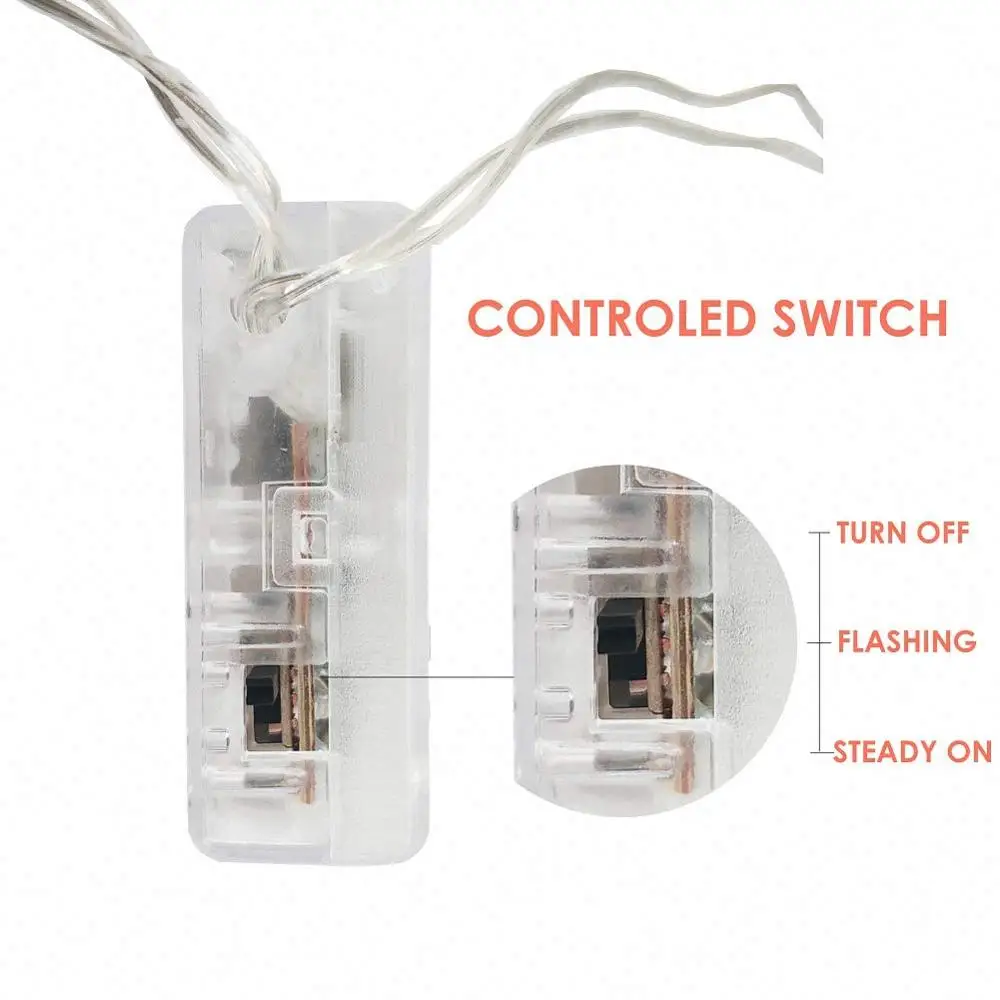 

3M 6M Photo Clip Holder LED String lights Fairy Garland For Christmas New Year Wedding Home Indoor Decoration Battery Powered