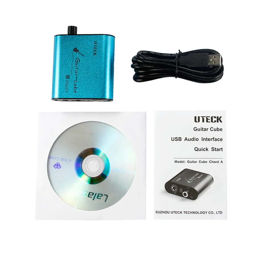 Uteck Guitar Cube USB аудио интерфейс быстрый запуск Audion Expert Family|Детали и аксессуары для