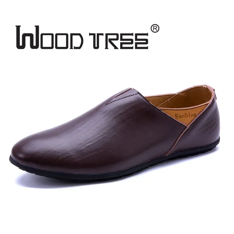 WOODTREE Новый 2018 Для мужчин повседневная обувь кожаные летние дышащие отверстия