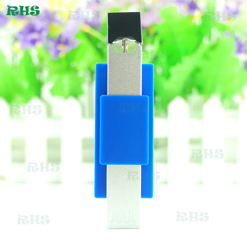 dark blue 2 шт силиконовый держатель для телефона для Juul, Juul ожерелье, толстый резиновый держатель Juul для задней части телефона juul держатель - Цвет: dark blue