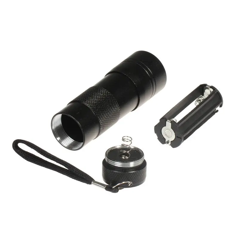 20 шт Новый мини портативный УФ 12 светодиодный фонарик фиолетовый фонарик|aaa led