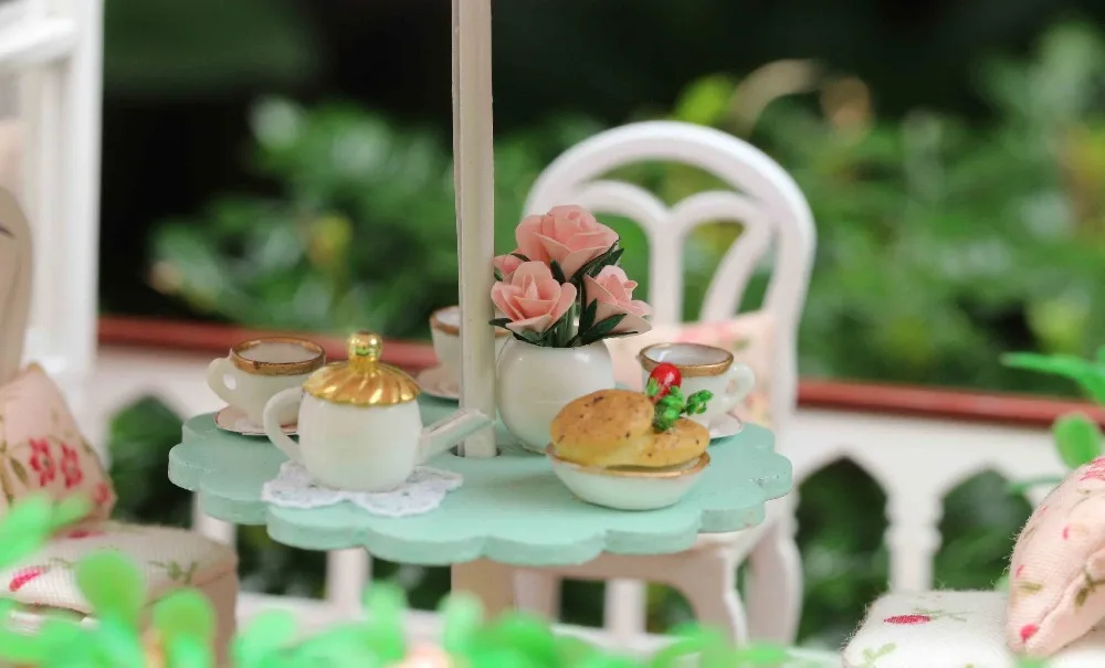 Мебель Diy Кукольный дом Wodden Miniatura кукольные домики набор мебели Diy головоломка сборка ручной работы кукольный домик игрушка для детей подарок