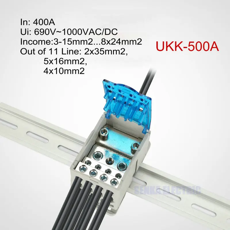 Din рейка 500A 1 во многих выходных клеммных колодках для распределительной коробки