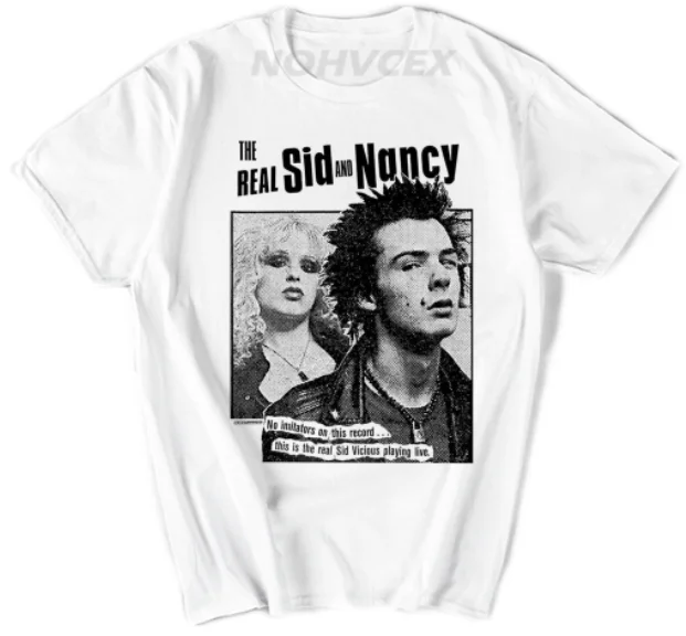 Sid Vicious Футболка с принтом Мужская Летняя Sid Vicious Sex Pistols топы Мужские футболки с рукавом реглан рок футболка ringer Tee - Цвет: Белый