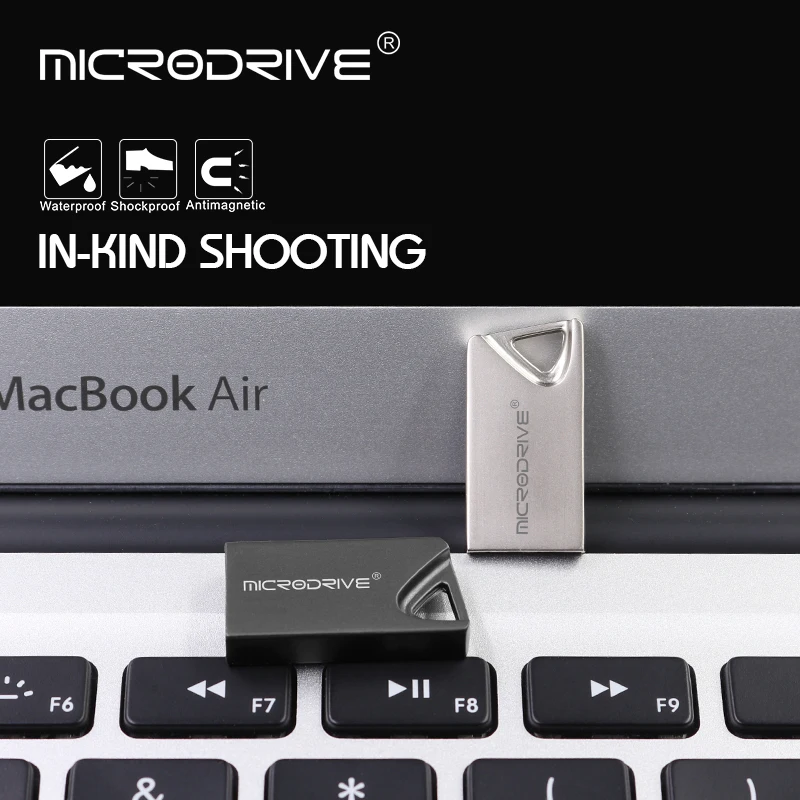 Металлический USB флеш-накопитель 4 ГБ, 8 ГБ, 16 ГБ, 32 ГБ, флешка 64 ГБ, Водонепроницаемая usb флешка, Флешка 32 Гб, usb 2,0, карта памяти, мини-флешка