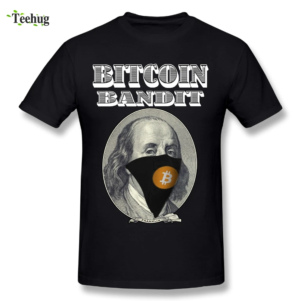 

2018 Men's Bandit Bitcoin T Shirts New Arrival 100% Cotton T-Shirt Fashion Streetwear Short Sleeve