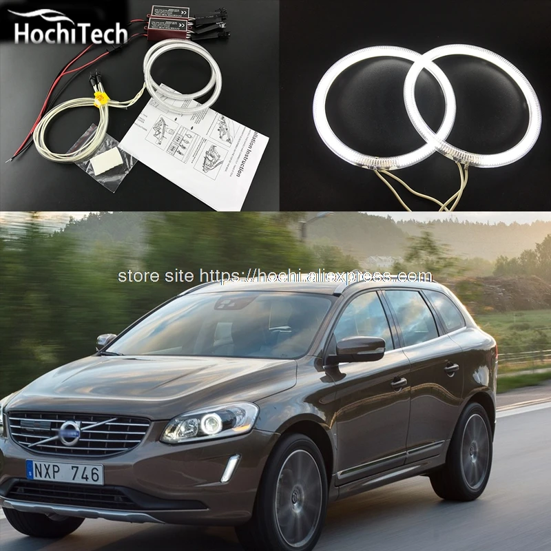 HochiTech белый 6000K CCFL головсветильник свет Halo Angel Demon Eyes светильник angel eyes для Volvo S80 S80L