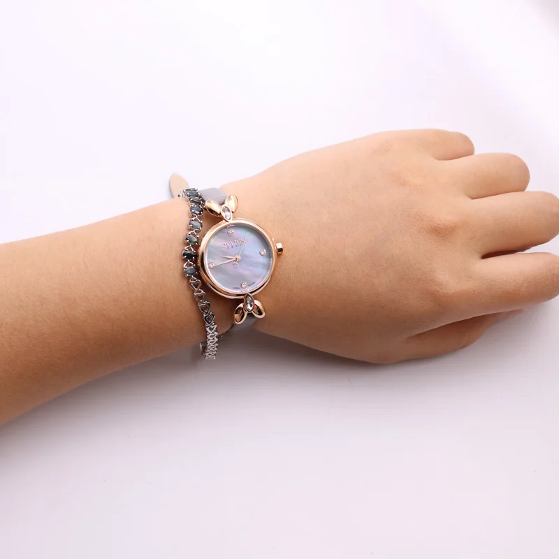 Новые женские часы Mothe из жемчуга японские кварцевые простой тонкий модный