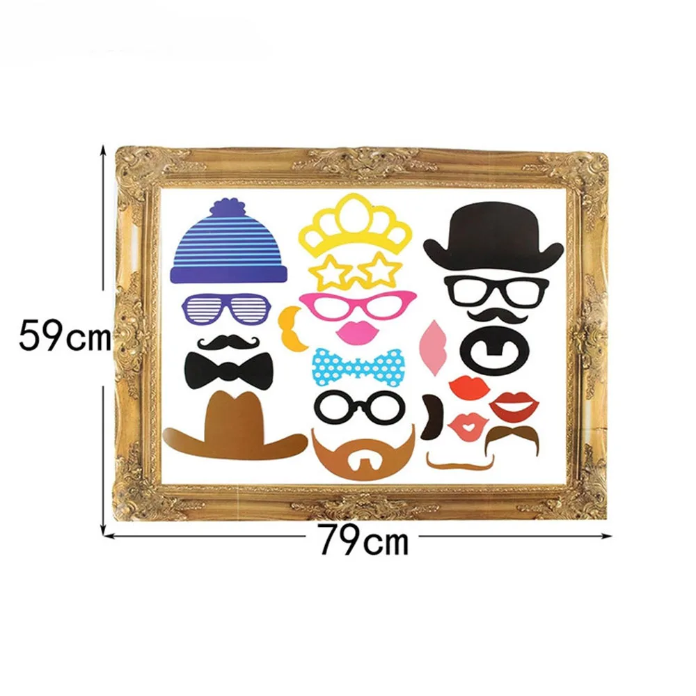 24 шт./компл. реквизит для фотобудки вечеринки с античной бумажной рамкой