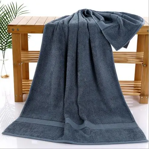 Smooth Anti-bacterial Bamboo Fiber Bath Towels Beach Towel For Adults Absorbent Terry Luxury bathroom Men Women Basic | Дом и сад