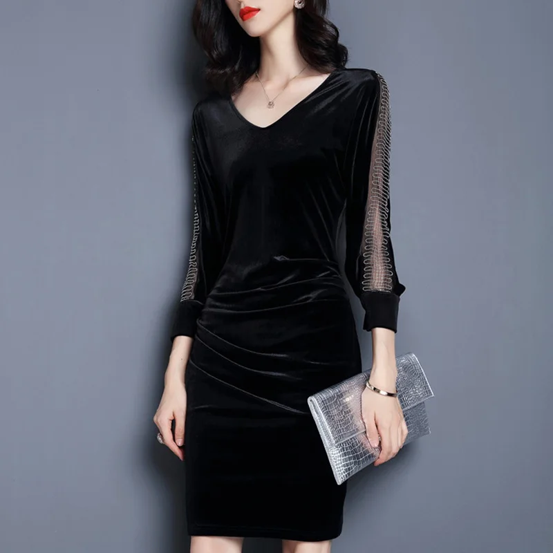 Высокое качество Для женщин Винтаж Повседневные платья 2017 г. пикантные Модные