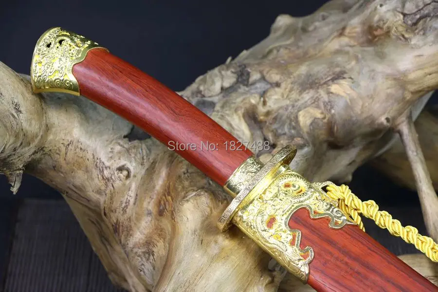 Handmade1095 Высокоуглеродистая сталь двойной край острый Китайский Меч кунг фу