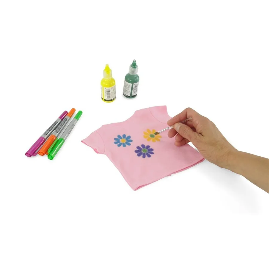 С коротким Рукавом Футболки Однотонные Цвета Набор 9-Ярко-Розовый белый желтый