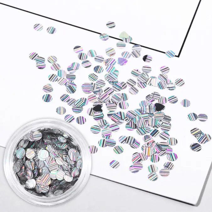 Новинка 2 шт. золотая серебряная круглая тонкая полоска блестки для ногтей